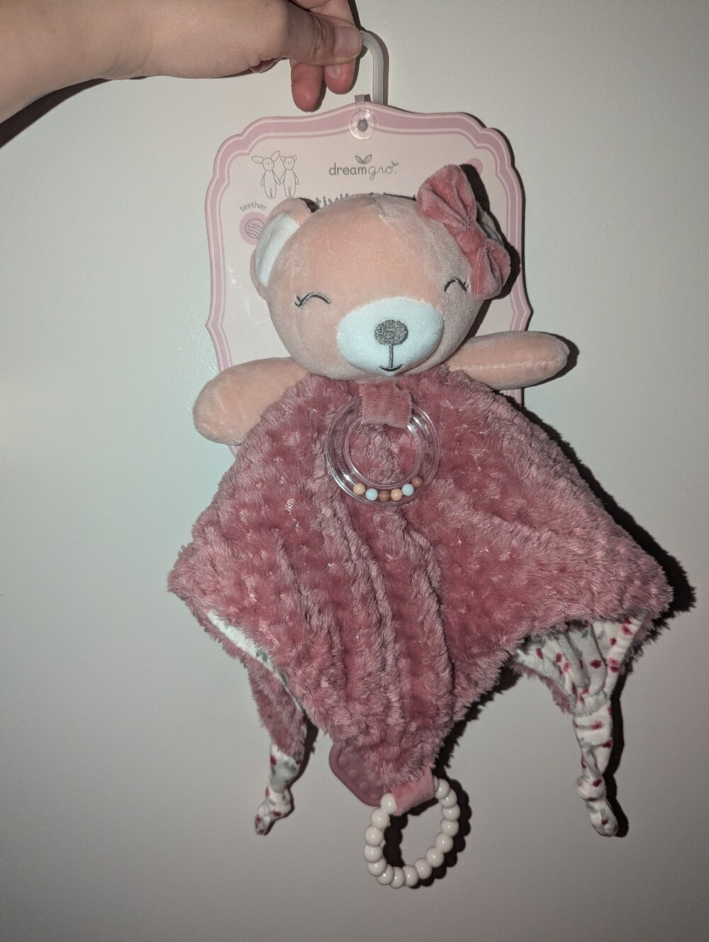 NWT Dreamgro baby activity blanket plushie rattle soothing toy gift shower new